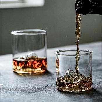 觀山杯威士忌日式個人透明玻璃