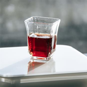 [陸]復古小號杯子 迷你手沖咖啡杯日式家用 日系古法透明玻璃杯