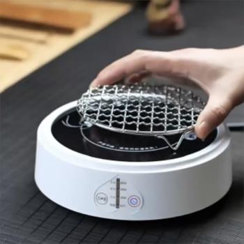 不銹鋼圓形網格燒烤網加腳 直徑15cm 電陶爐可用