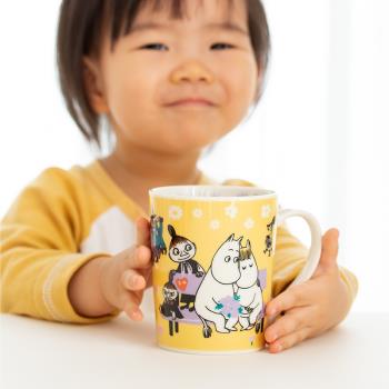 Moomin芬蘭姆明黃色馬克杯日本進口2022限量卡通陶瓷杯子可愛水杯