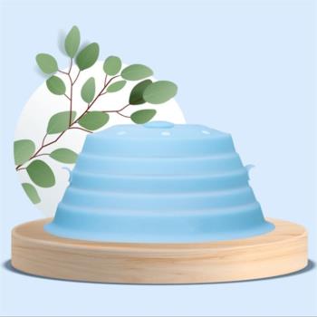 微波爐矽膠磁性折疊蓋 可吸附防油防濺加熱罩食物保鮮蓋家用