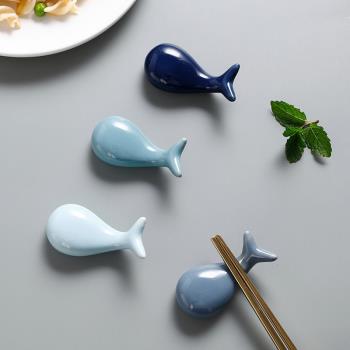 可愛小動物筷架歐式陶瓷