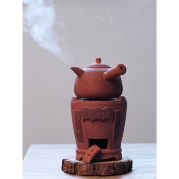 潮州紅泥爐炭爐 煮茶爐泡茶器涼爐砂銚煲烹茶壺風爐碳爐 功夫茶具