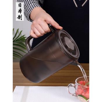 日本進口冷水壺大容量塑料水壺家用耐高溫涼白裝開水杯密封涼水壺