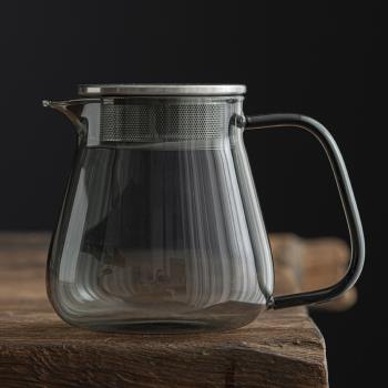 舊望格加厚玻璃泡茶壺家用辦公一體過濾煮茶器耐高溫花茶壺燒水壺