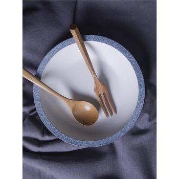 和風四季雪花瓷餐具簡約日式盤碟陶瓷盤子家用圓盤湯盤湯缽深盤