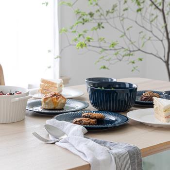 述物瓷碗飯碗家用日式早餐碗單個簡約創意個性米飯碗大碗北歐餐具