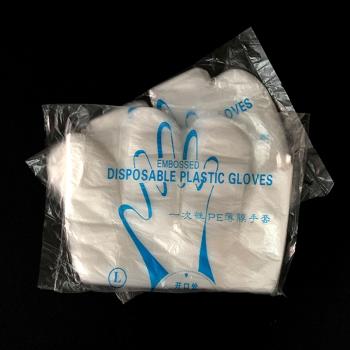 一次性手套透明塑料pe薄膜餐飲食品大排檔吃龍蝦美容防護加厚手膜
