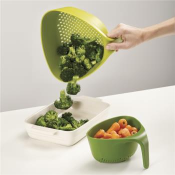Joseph廚房用品雙層濾水籃 創意多彩塑料蔬果瀝水籃濾水器洗菜籃