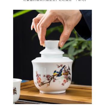 燙酒暖酒壺酒杯白酒家用中式陶瓷復古風熱酒具套裝老式黃酒溫酒器