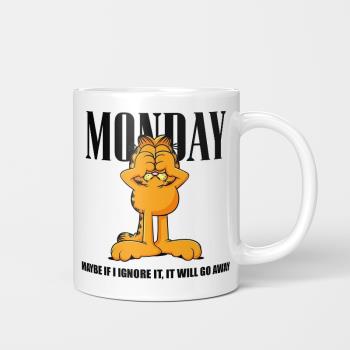 Garfield Monday cup mug 卡通加菲貓水杯 陶瓷杯子 美式馬克杯
