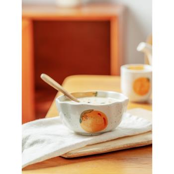 日式碗單個米飯碗高顏值家用陶瓷特別好看的湯碗ins風碗碗碟套裝
