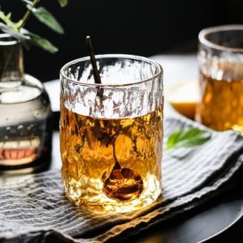 日式樹紋杯耐熱玻璃水杯啤酒杯綠茶杯子牛奶果汁杯威士忌杯洋酒杯