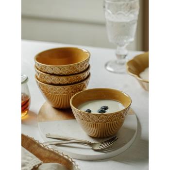 日式米飯碗碗韓版ins風碗單個高顏值吃飯的碗好看的碗湯碗碟套裝