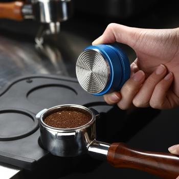 布粉器咖啡壓粉器意式可調節不銹鋼螺紋壓粉錘填壓器三漿51mm58mm