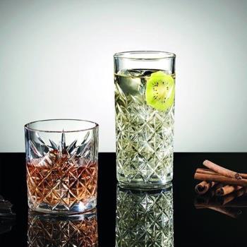 土耳其進口浮雕花紋威士忌杯 柯林杯 雞尾酒杯 家用加厚玻璃杯