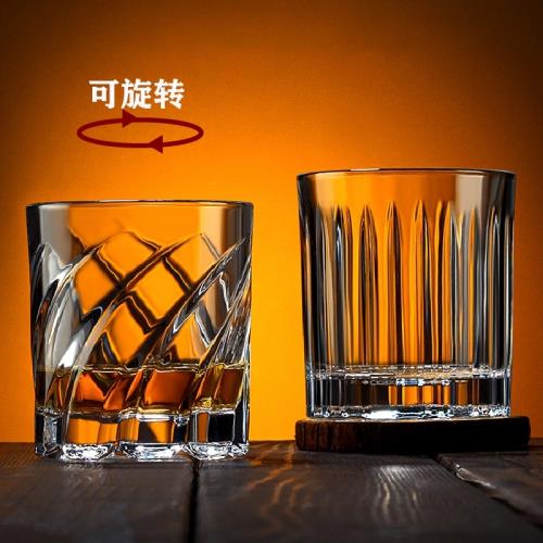 【旋轉18秒】創意威士忌酒杯 不倒翁水晶玻璃洋酒杯家用玻璃杯子
