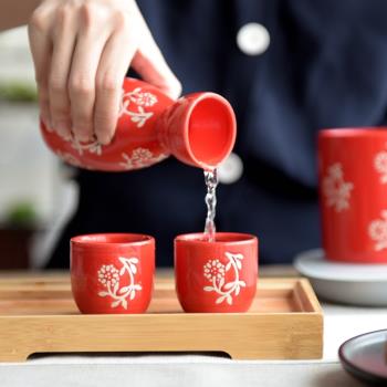 特價家用陶瓷酒具套裝酒壺黃酒分酒器白酒杯烈酒杯小酒盅清酒具
