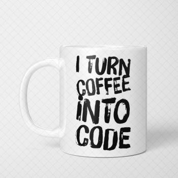 I turn coffee into code 程序員杯子 創意字母辦公室馬克杯 水杯