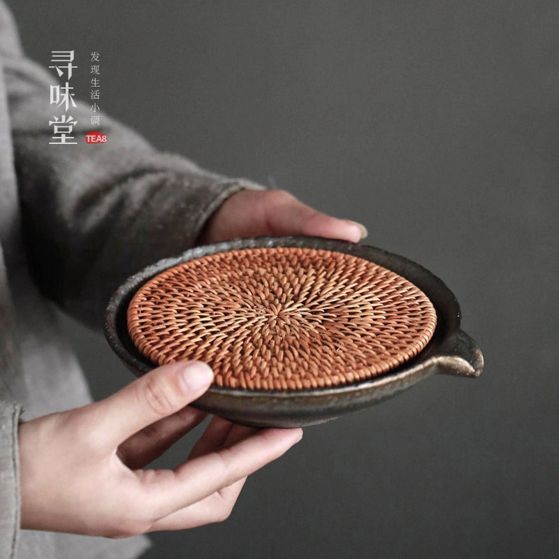 銅器 禅意茶盤 茶託 茶台 工芸品 装飾品 置物