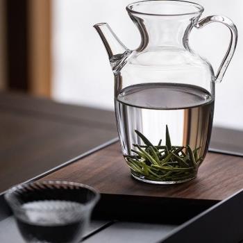 仿宋玻璃壺透明單壺泡綠茶專用茶具小茶壺執壺紅茶泡茶器茶杯套裝
