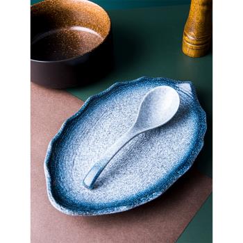 大湯勺家用陶瓷勺子長柄喝湯盛湯勺創意日式大號勺湯匙粥勺稀飯勺
