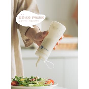 日本進口takeya擠醬瓶沙拉番茄煉乳專用擠壓瓶果醬蜂蜜分裝調料瓶
