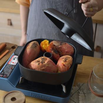 烤紅薯專用烤爐家用神器加厚鑄鐵燒烤爐烤地瓜鍋烤板栗土豆玉米機