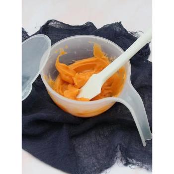 烘焙動物奶油裱花可疊加調色碗可配蓋彎頭日式多用途硅膠果醬刮刀
