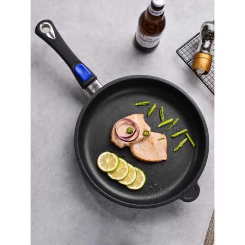 德國進口MAMMUT煎鍋不粘鍋家用少油煙28cm平底鍋燃氣灶電磁爐通用