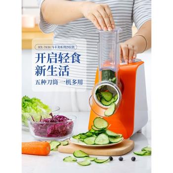 Finetek 電動切菜神器家用切片多功能切菜器胡蘿卜絲刨絲器切絲器