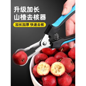 山楂去核神器不銹鋼家用鉗子去籽自制冰糖葫蘆製作材料工具去核刀