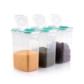 樂億多塑料密封罐五谷雜糧廚房收納盒透明奶粉面罐干貨防潮儲物罐