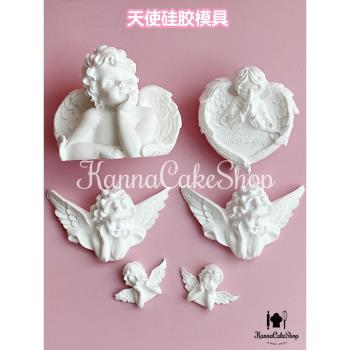 天使矽膠翻糖蛋糕模具
