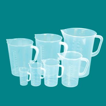 加厚量杯帶刻度塑料計商用家用食品級5000ml烘焙奶茶實驗工具筒杯