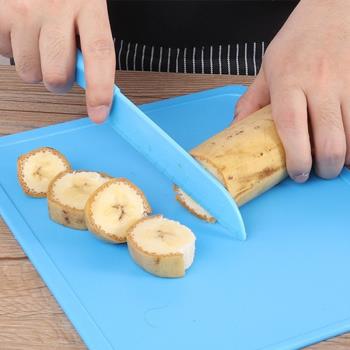 不傷手安全兒童水果刀幼兒園菜板教學塑料刀具砧板案板切菜刀早教