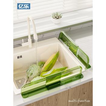 水槽擋水板廚房防濺水神器可伸縮加長加高洗手臺洗碗池臺面擋水條