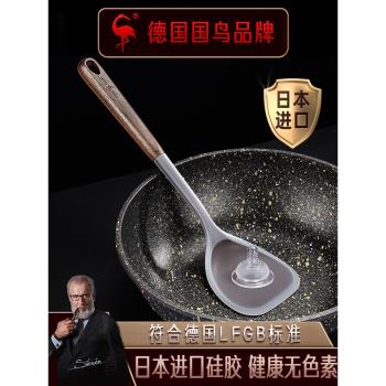 三四鋼進口矽膠鍋鏟炒菜鏟子不粘鍋專用耐高溫食品級矽膠鏟子炒勺