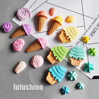 LULUSHINO翻糖矽膠模具夏日冰淇淋蛋筒奶油蛋白糖水果巧克力模