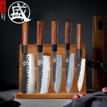 日本風菜刀套裝復合鋼鋼中式廚師刀套刀廚房料理刀具組合廚房刀具