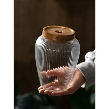 玻璃罐子密封罐儲物罐玻璃瓶密封瓶茶葉罐儲存罐咖啡豆保存罐空瓶