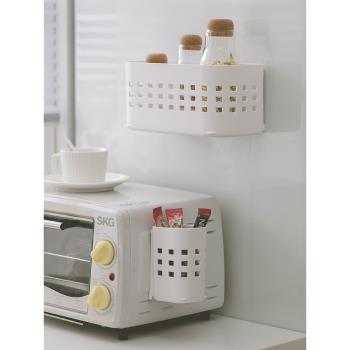 日本asvel磁吸置物架家用廚房微波爐雪柜冰箱側面收納吸盤調料架