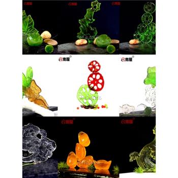 糖藝模具全套 矽膠磨具假山水浪金魚創意冷菜意境盤飾擺盤裝飾花