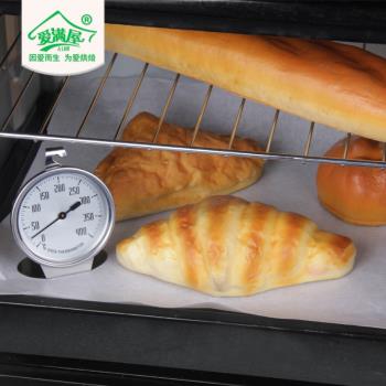 烤箱溫度計烘焙熬糖 測溫不銹鋼耐高溫帶掛鉤式家用烤箱烘焙工具