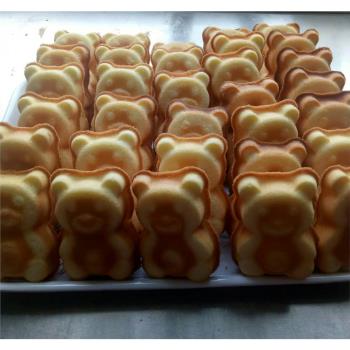 商用32連小熊泡泡熊貓不沾蛋糕模具烘焙烤盤4060大烤箱動物蛋糕模