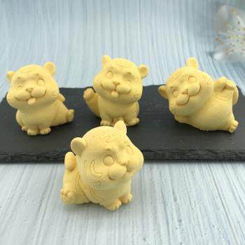 立體小老虎模具3D矽膠冰塊造型烘焙動物老虎牛油模具石膏滴膠製作