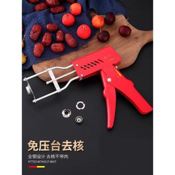 多功能紅棗去核器不銹鋼大小棗核去核龍眼櫻桃山楂殼抽芯挖胡工具