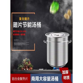 商用復合底鹵肉桶304不銹鋼翅片節能桶鹵水桶大容量多用桶 熟食桶