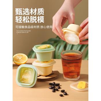 冰塊模具家用食品級矽膠雪糕寶寶輔食冰箱凍冰格百香果分裝神器
