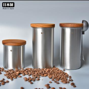 日本GSP進口不銹鋼密封罐儲物罐存咖啡豆保存罐粉罐量豆勺茶葉罐